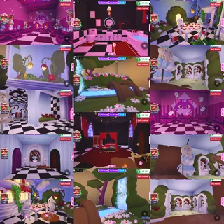 Alice wonderland in a mushroom 