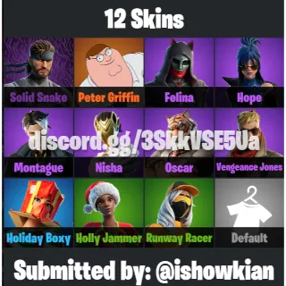 FORTNITE ACCOUNT DM ME FOR MORE PICTURES, SKINS.