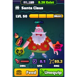 Spongebob Tower Defense | Santa Claus | PP, NC, SF, Max Level