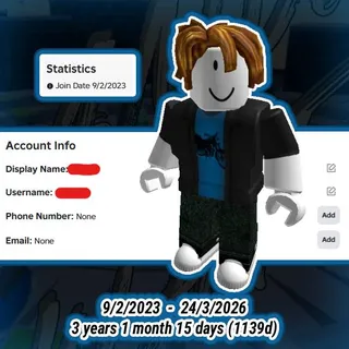 Roblox account 2023 (3 years+)