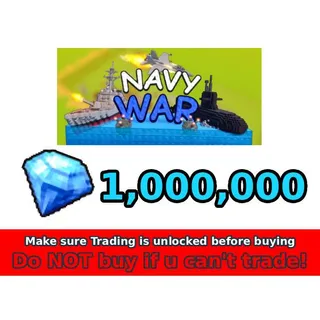 1,000,000 GEMS (1M) | Navy War