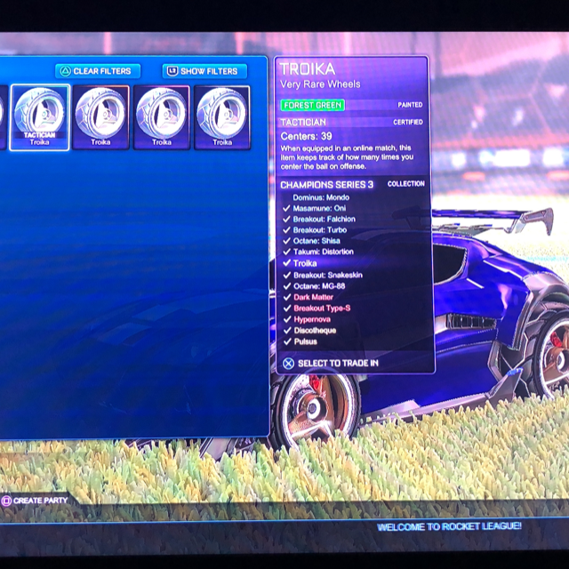 Pink Dominus Rocket League