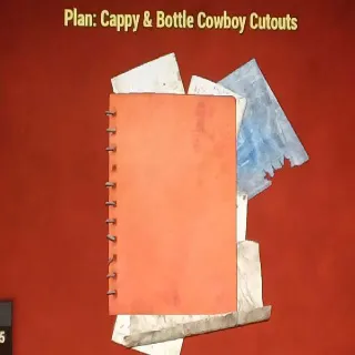 Cappy & Bottle Cowboy Cutouts