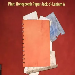 Honeycomb Paper Jack-O'-Lantern A