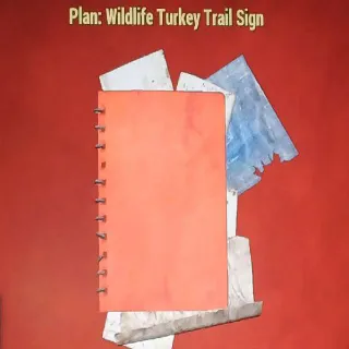 Wildlife Turkey Trail Sign