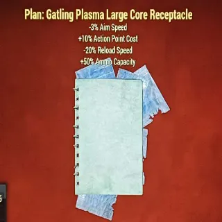 Gatling Plasma Large Core Receptacle Plan