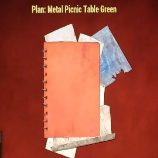 Metal Picnic Table Green