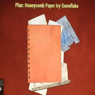 Honeycomb Paper Icy Snow