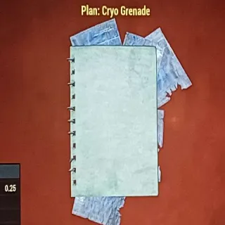 Cryo Grenade Plan