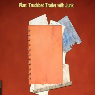 Truckbed Trailer Whith Junk Plan