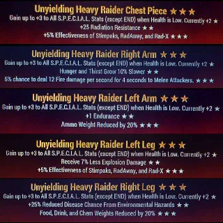 Uny Raider Heavy Set 5/5