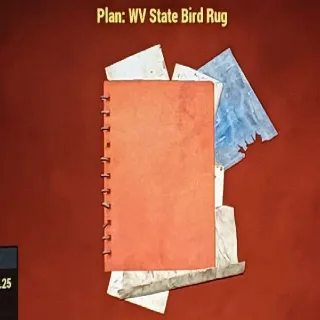 WV State Bird Rug Plan