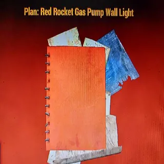 Red Rocket Gas Pump Wall