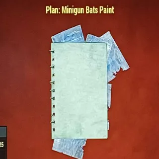 Minigun Bats Paint Plan