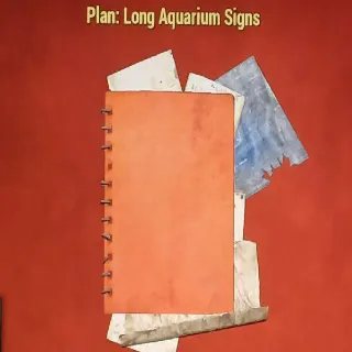 Long Aquarium Signs