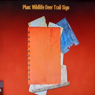 Wildlife Deer Trail Sign