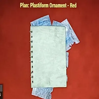 Plastiform Ornament Red