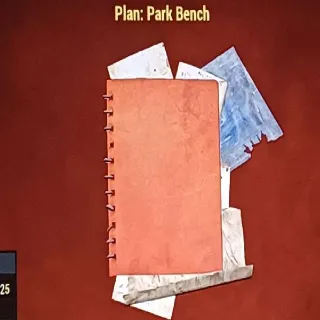 Park Bench Plan