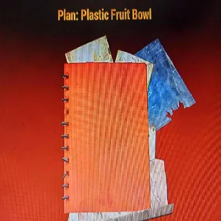 Plastic Fruit Bowl Plan