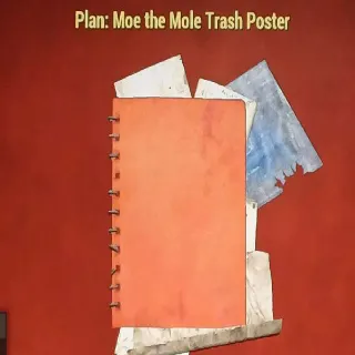 Moe the Mole Trash Poster