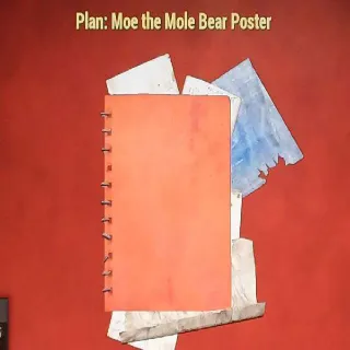 Moe The Mole Bear Poster