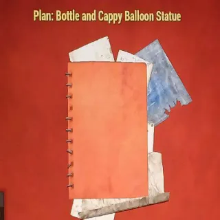 Bottle and Cappy Balloon Statue