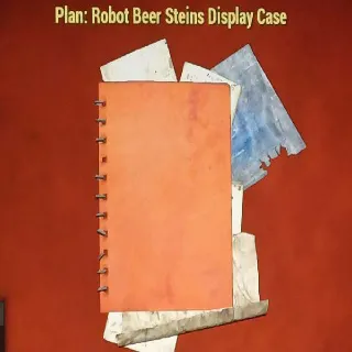 Robot Beer Steins Display Case