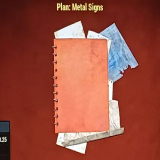 Metal Signs Plan