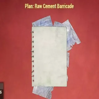 Raw Cement Barricade