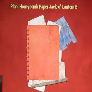 Honeycomb Paper Jack O Lantern B