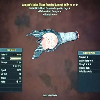 V40pa+3s Nuka Shank Knife
