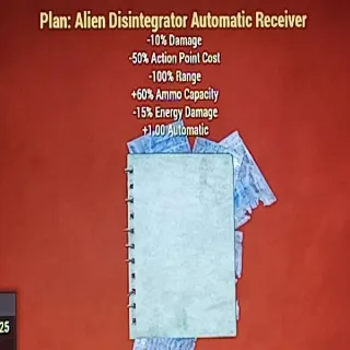 Alien Disintegrator Automatic Receiver