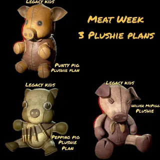 Meat Week 3 Plushie Plan