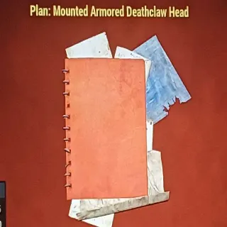 Mounted Armored Deathclaw Head Plan