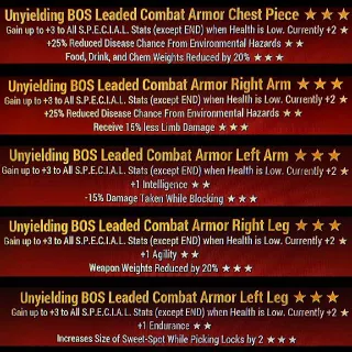Unyielding Combat Set