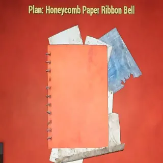 Honeycomb Paper Ribbon Bell Plan