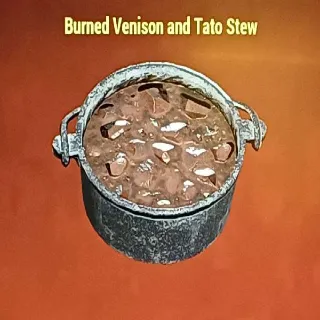 Burned Venison and Tato Stew