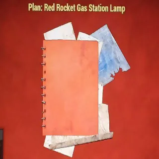 Red Rocket Gas Sation Lamp Plan