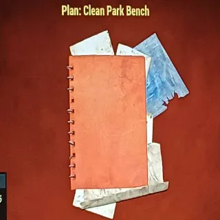 Clean Park Bench Plan