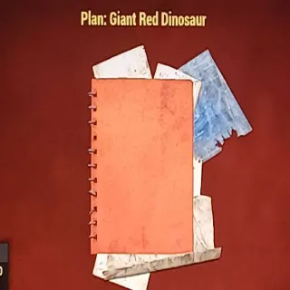 Giant Red Dinosaur Plan