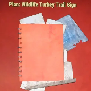 Wildlife Turkey Trail Sign