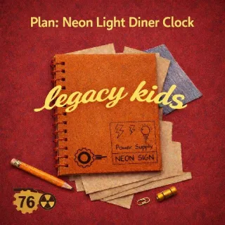 Neon Light Diner Clock