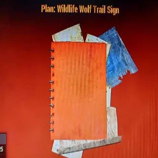 Wildlife Wolf Trail Sign