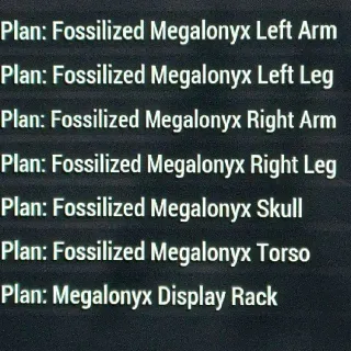 Full Megalonyx Set Plans