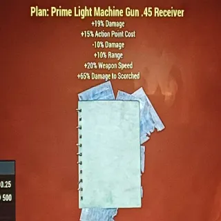 Prime Light Machine Gun .45 Receiver Plan