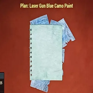 Laser Gun Blue Camo Paint Plan