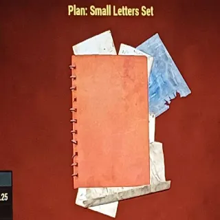 Small Letters Set Plan