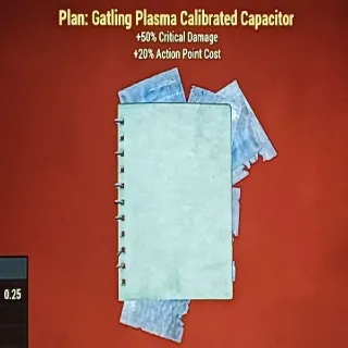Gatling Plasma Calibrated Capacitor Plan