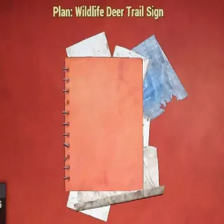 Wildlife Deer Trail Sign