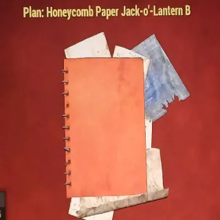 Honeycomb Paper Jack-O'-Lantern B